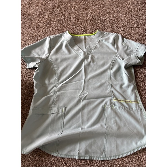 Scrubstar Tops - Scrubstar V Neck Pocketed Scrub Top Blue Size Medium